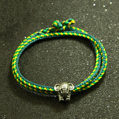 GJY/古金玥【四不象】不妥协八股本命年祈福足银小象手绳情人节礼物包邮