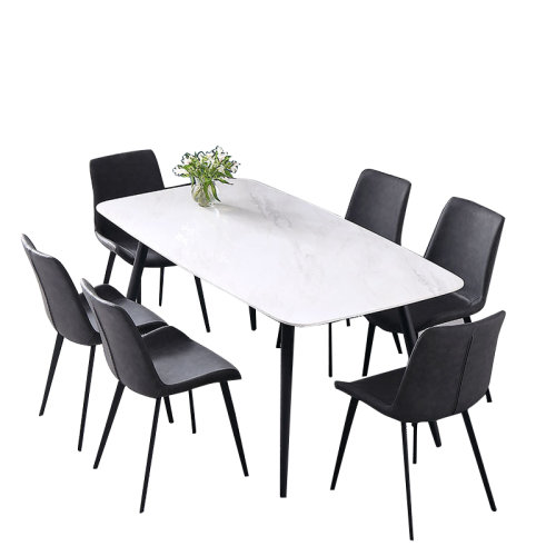GeleiStory/GeleiStory 大理石餐桌后现代简约长方形餐桌轻奢大小户型家用餐桌椅组合 家具家装>餐厅家具>餐桌