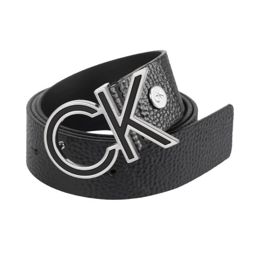 Calvin Klein/凯文克莱男士腰带休闲潮流时尚简约黑色LOGO图案