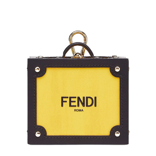 FENDI/芬迪 20  男士黄色小牛皮Fendi Roma印花方形珠宝包7AS030AGLSF1F1G