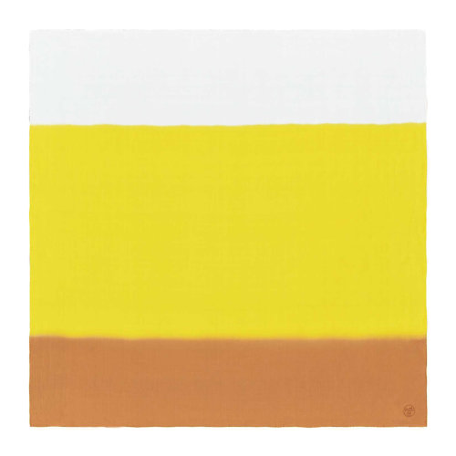 HERMES/爱马仕 女士拼色真丝条纹款卷边平纹丝巾方巾头巾围巾 H349886S 多色可选