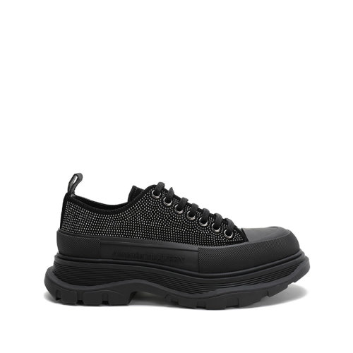Alexander McQueen/亚历山大麦昆 2021款 男士皮革/橡胶系带厚底休闲鞋 647182 WHZ27