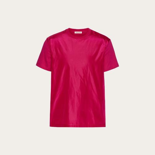  VALENTINO华伦天奴 22年秋冬 男士 短袖T恤 T-SHIRT RAS-DU-COU EN COTON A_VEC EMPIECEMENT E