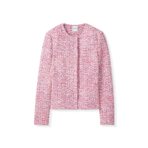 St.John/盛蔷21早秋粗花呢编织女士夹克K6140S1
