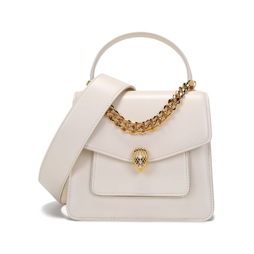 BVLGARI/宝格丽 女士SERPENTI FOREVER系列羊皮小号蛇头扣手提单肩斜挎包 291230