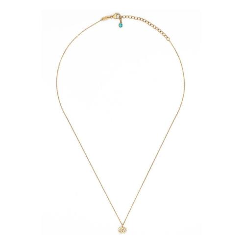 GUCCI古驰 22年秋冬 女士 双G托帕石项链 481638 J8550 8076