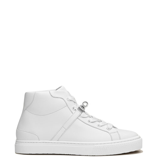 HERMES/爱马仕 22年秋冬新款 Daydream系列 女士白色小牛皮Kelly搭扣高帮运动鞋H212260Z90365