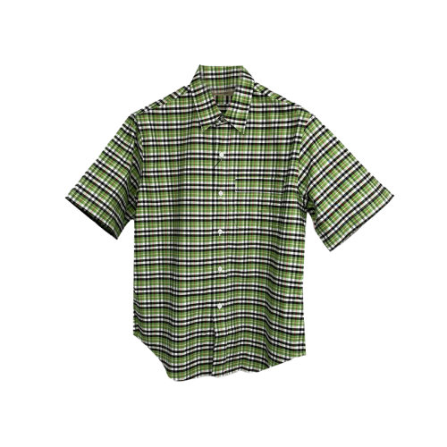 Burberry博柏利  男士经典格纹短袖衬衣