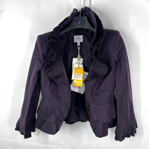 ARMANI COLLEZIONI/阿玛尼卡尔兹紫色女士西服上衣   FMG19T FM055