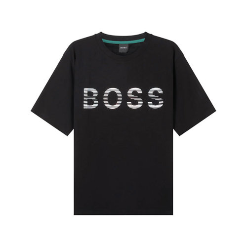 HUGO BOSS/雨果博斯 男士棉质圆领短袖T恤LOGO图案 50472217