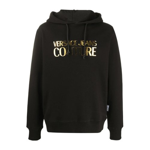  VERSACE JEANS COUTURE 男士黑色棉质卫衣 B7GVA7EC 30310 K42 PLFSX