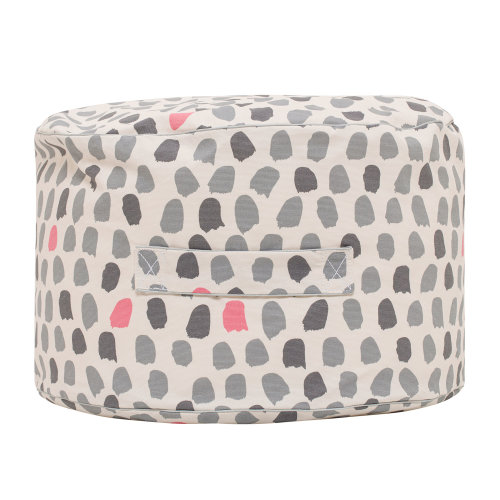 Lelbys 乐澳贝上新设计师儿童房坐墩脚凳阅读 可爱墨艺飞扬豆墩