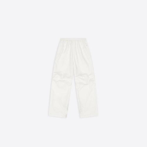  BALENCIAGA巴黎世家 22年秋冬 女士 休闲裤 Sporty B Oversized Tracksuit Pants in White 704