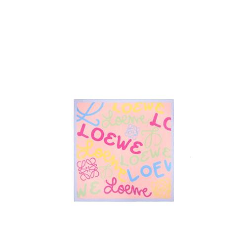  LOEWE罗意威 22年秋冬 女士 围巾 LOEWE scarf in cotton and silk F606257X92-7629