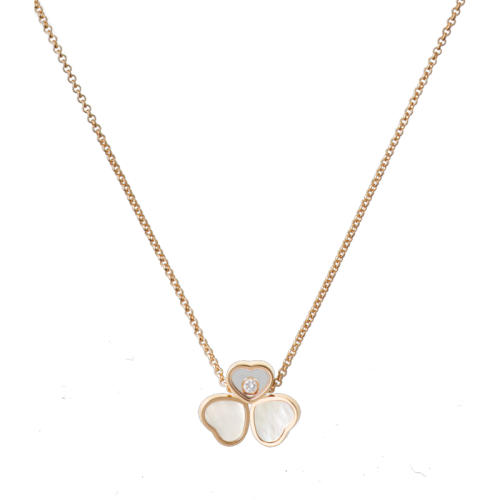 Chopard/萧邦 女士快乐的心系列18K三叶草项链 81A083-5311