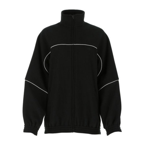 Balenciaga/巴黎世家 女士纯色涤纶胸前刺绣徽标装饰抓绒上衣外套夹克 643053-TJQ32 多色可选