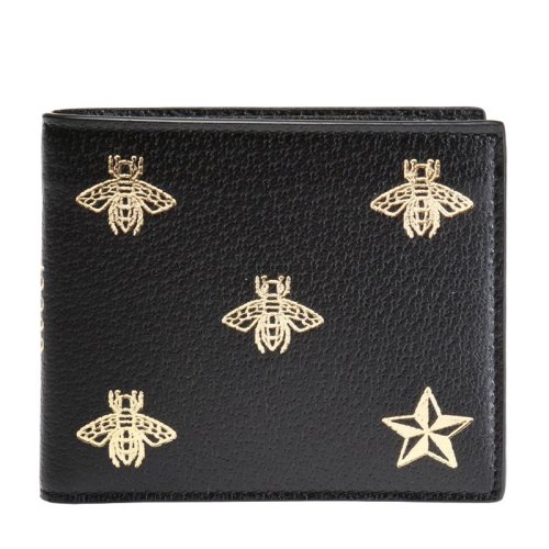 GUCCI/古驰 蜜蜂星星图案双折钱包 皮质495055 DJ2KT