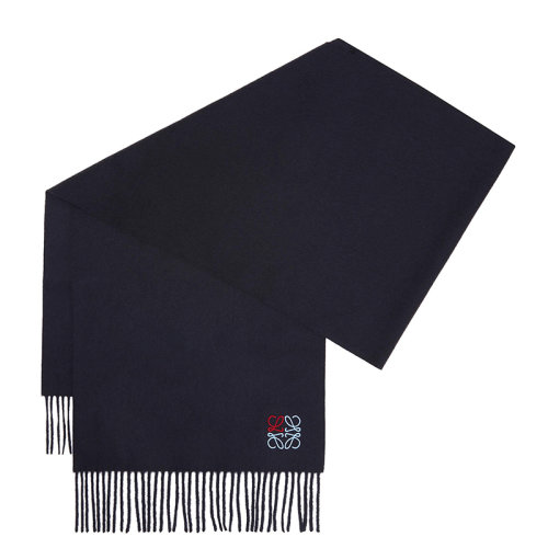 LOEWE/罗意威  女士羊绒时尚百搭品牌LOGO刺绣流苏包围巾/披肩围巾  F000914X04-1120