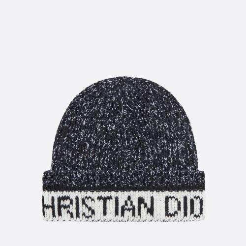  DIOR迪奥 22年秋冬 女士 帽子 Bonnet D-White 25DWI714I007_C933