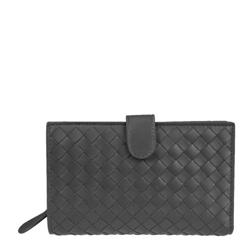 Bottega Veneta/葆蝶家 女士灰色羊皮卡片夹121060V001N8522