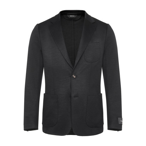 Z Zegna 黑色高科技面料可水洗男士西装