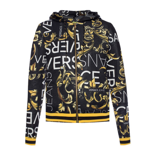 VERSACE JEANS/范思哲牛仔 男士拼色经典巴洛克印花装饰拉链开合长袖上衣外套连帽衫运动衫 B6HTA776-S0497 多色可选