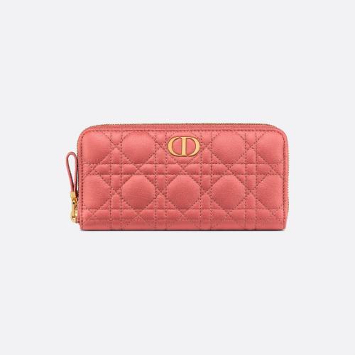  DIOR迪奥 22年秋冬 女士 钱包 Portefeuille Voyageur Dior Caro S5038UWHC_M76P