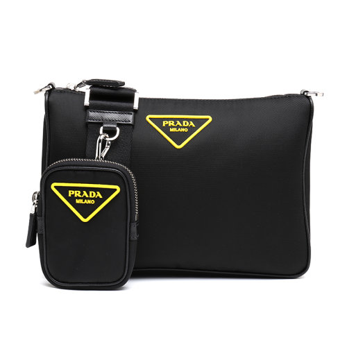 PRADA/普拉达织物/配皮时尚休闲斜挎包男士背提包2VH113074F