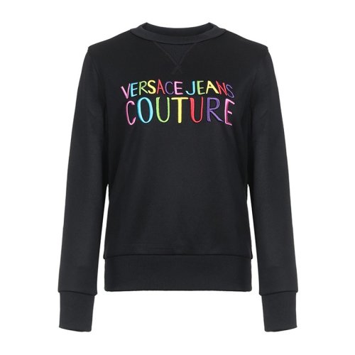  VERSACE JEANS COUTURE 女士黑色棉质卫衣 B6HVB70G 30325 899 PLFSX