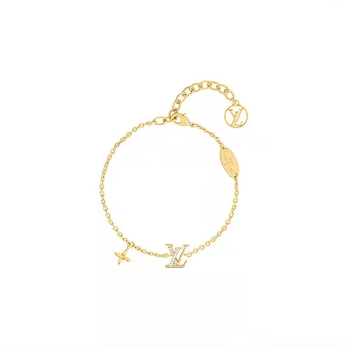 Louis Vuitton|路易威登 ICONIC 标志性水晶手链 金色