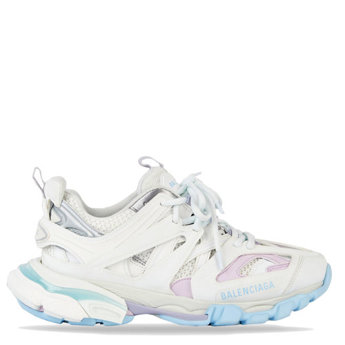 Balenciaga/巴黎世家 TRACK系列 女士白色柔和网眼和尼龙运动鞋542436W3AC49045