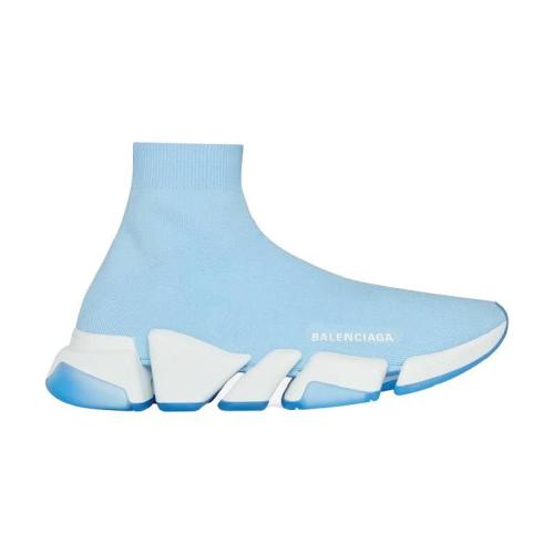  BALENCIAGA巴黎世家 22年春夏 女士 休闲运动鞋 Women's Speed 2.0 Recycled Trainers Bicolor