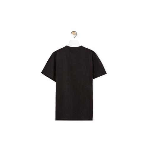  LOEWE罗意威 22年秋冬 男士 短袖T恤 Anagram fake pocket T-shirt in cotton H526Y22X25-1100