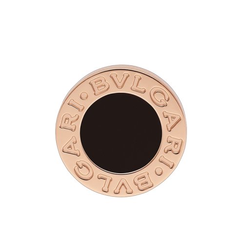 BVLGARI/宝格丽 BVLGARI系列 单只 圆形18K金玫瑰金镶黑玛瑙 中性耳钉耳钉 354730
