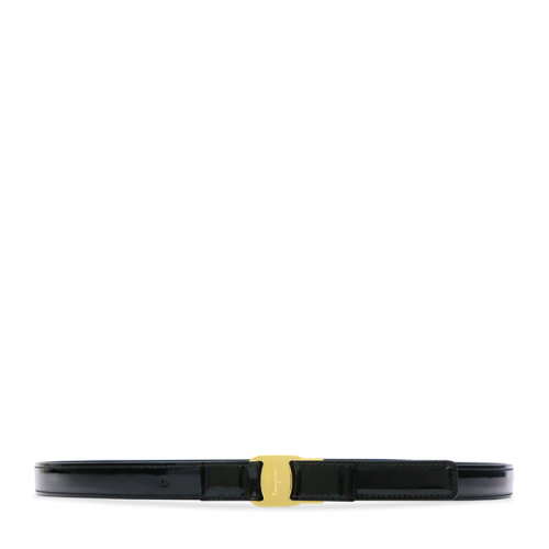 Salvatore Ferragamo/菲拉格慕 男女同款中性款黑色金属扣皮带腰带 23-A481-0598798