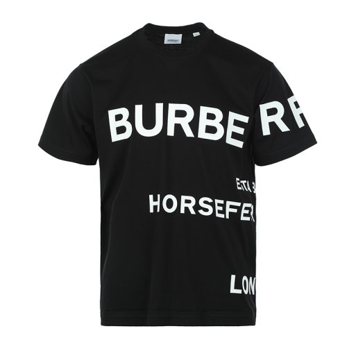 BURBERRY/博柏利22春夏字母印花棉质宽松男士短袖T恤8040694