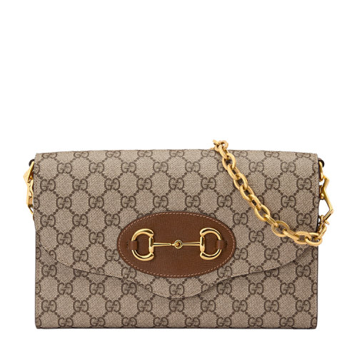 GUCCI/古驰 Gucci 马衔扣1955系列小号手袋 帆布/配皮 677286HUHHX