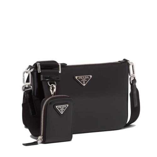  PRADA/普拉达 男士黑色尼龙单肩包 2VH129-ZO6-F0002-V-OOO PLSX