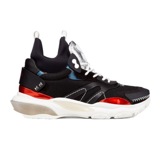 Valentino/华伦天奴 男鞋 时尚简约 圆头 男士黑色休闲运动鞋 RY2S0B39APNCA6 HKY015C