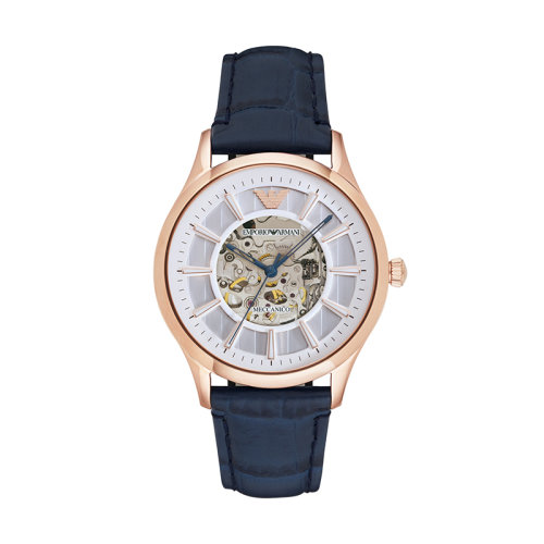 Emporio Armani/安普里奥阿玛尼 阿玛尼手表男士镂空机械皮带机械腕表 AR1947