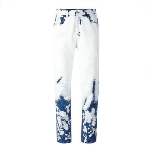 GUCCI/古驰  古琦女装 图案装饰 女士混色棉质时尚牛仔休闲裤 456956 XD535 4541