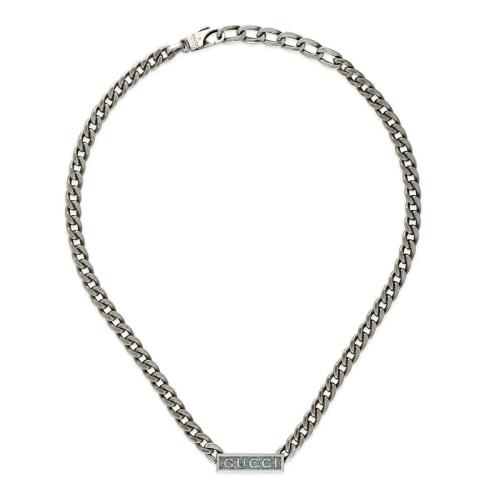  GUCCI古驰 22年秋冬 女士 饰Gucci标识珐琅项链 678713 J8410 9071 预定商品2-6周发货