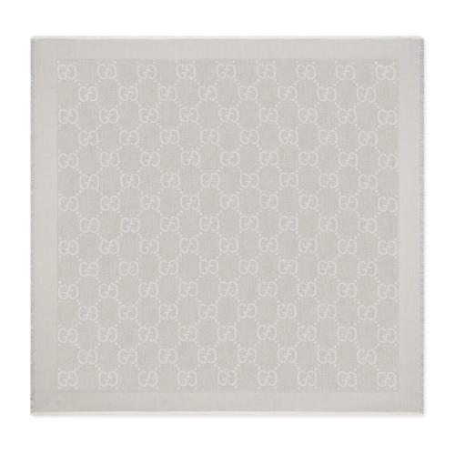  GUCCI古驰 22年秋冬 女士 GG金银丝线提花披肩 694839 3G720 1281