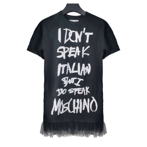 MOSCHINO/莫斯奇诺黑色女士连衣裙 DT043704262555