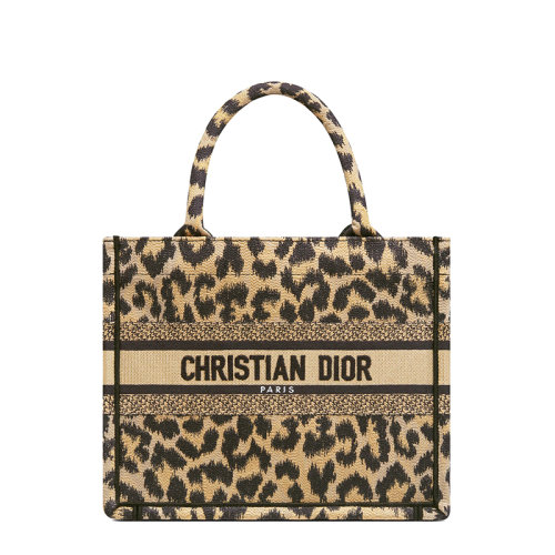 DIOR/迪奥 22春夏新款BOOK TOTE系列 女士小号米色Mizza图案刺绣织物手提托特包M1265ZRHM_M918