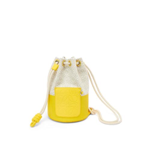  LOEWE罗意威 22年秋冬 女士 单肩包 Small Sailor bag in coated jacquard and calfskin A734Z