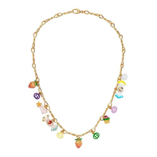  GUCCI古驰 22年秋冬 女士 互扣式双G坠饰项链 700860 J1631 8518