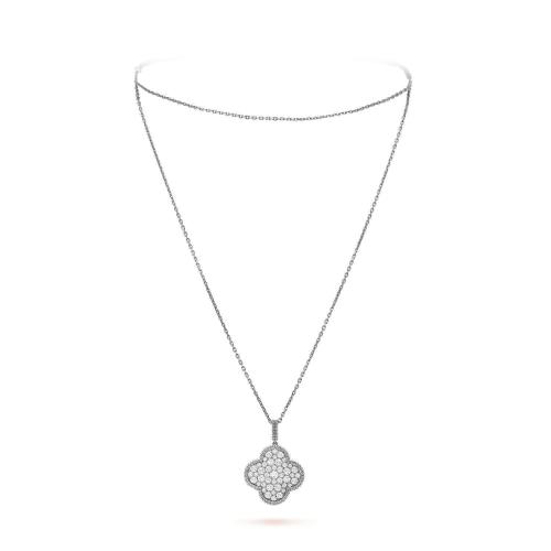 VCA梵克雅宝 22年秋冬 女士 项链 Magic Alhambra长项链,单图案 VCARO49O00 预定商品1-3周发货