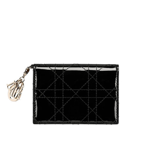 DIOR/迪奥 女士 LADY DIOR小牛皮翻盖卡片夹   S0011OVRB_M900