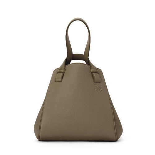 LOEWE/罗意威 22新款Hammock Nugget系列 女士月桂绿纳帕牛皮革徽标压印单肩斜手提跨吊床包A538H04X06-2718